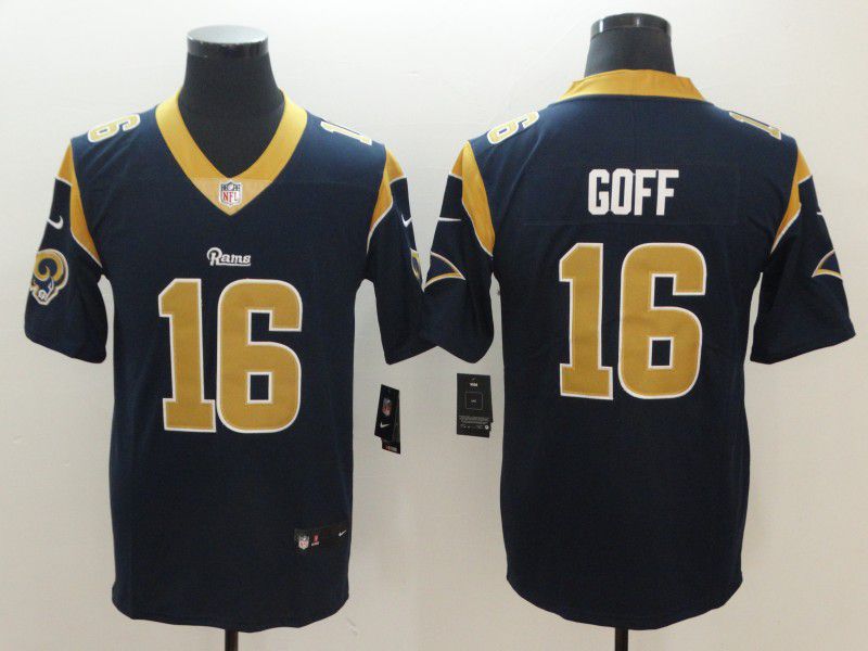 Men Los Angeles Rams #16 Goff Blue Nike Vapor Untouchable Limited Playe NFL Jerseys->denver broncos->NFL Jersey